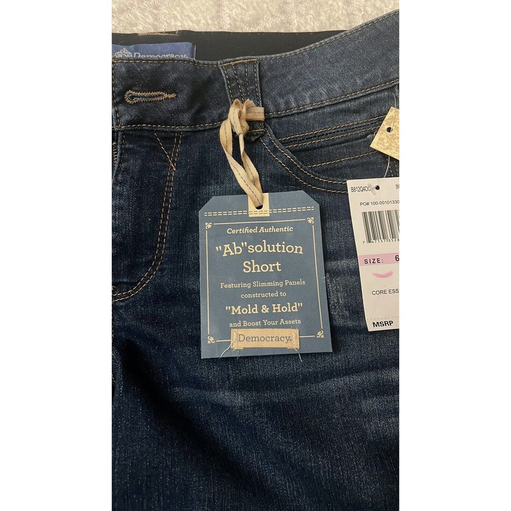 Democracy Dark Wash Blue Jean Shorts - Picture 4 of 8